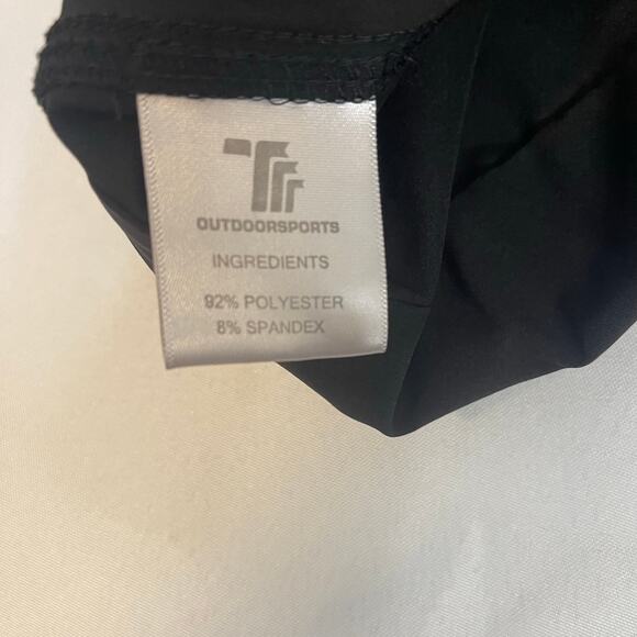 Outdoorsports Men light weight track pant SZ L Black elastic waistband w/pockets - Picture 3 of 7